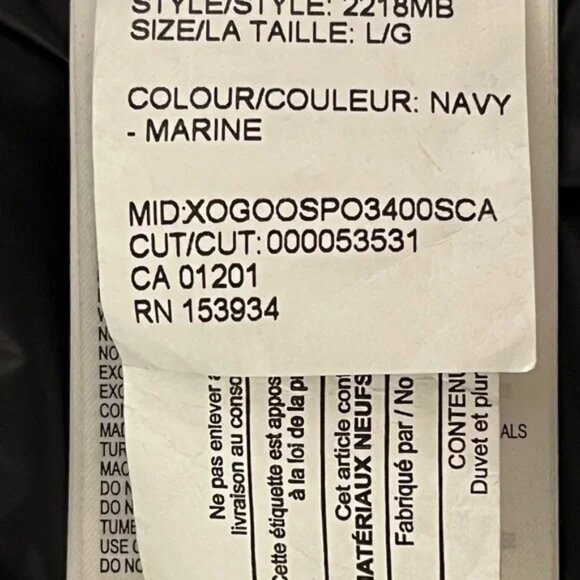 Canada Goose Jackson Packable Down Snap Front Jacket -Navy Blue- - Picture 11 of 11